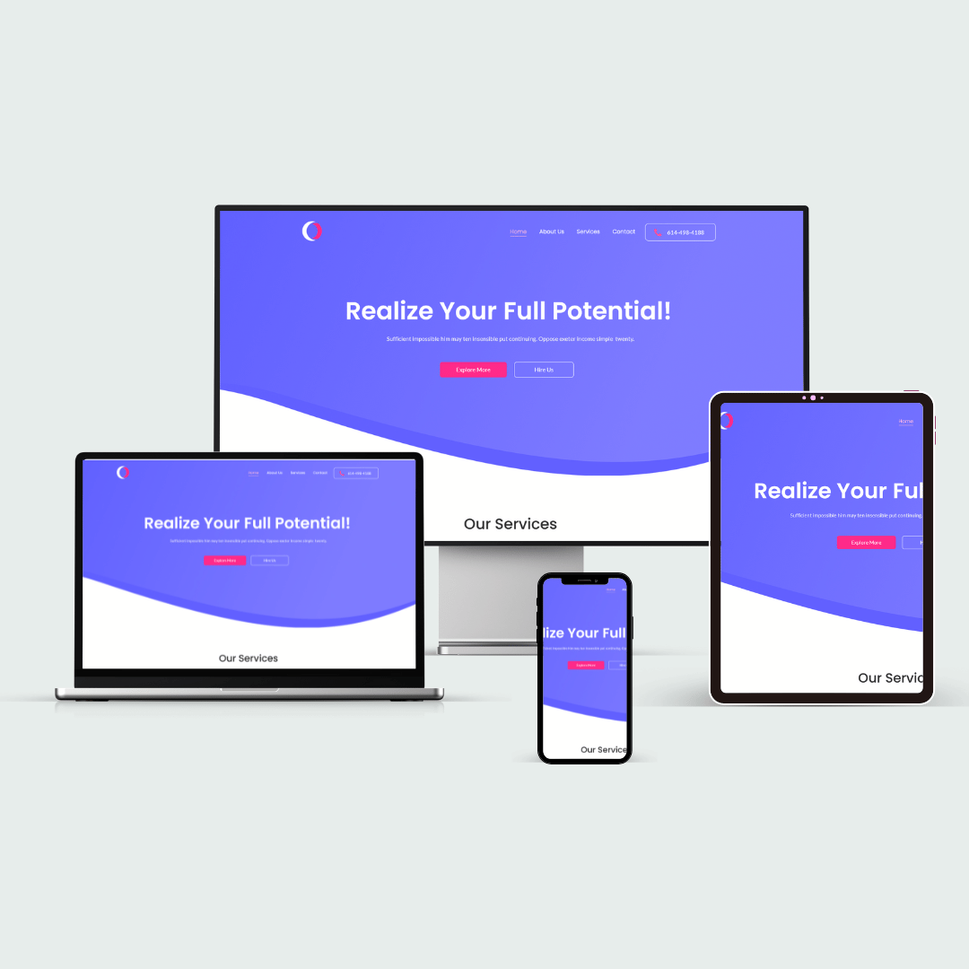 Minimalist Neutral Multi Device Computer Mockup Website Launch Instagram Post 2